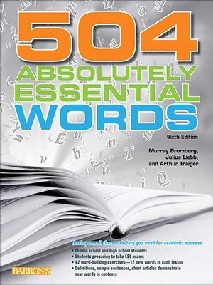 cover image of 504 Absolutely Essential Words